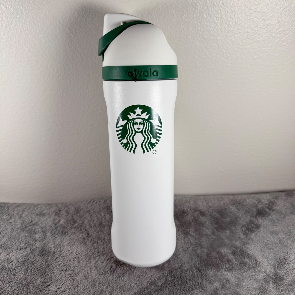 Owala FreeSip X Starbucks 24oz White Siren Logo Insulated Water Bottle